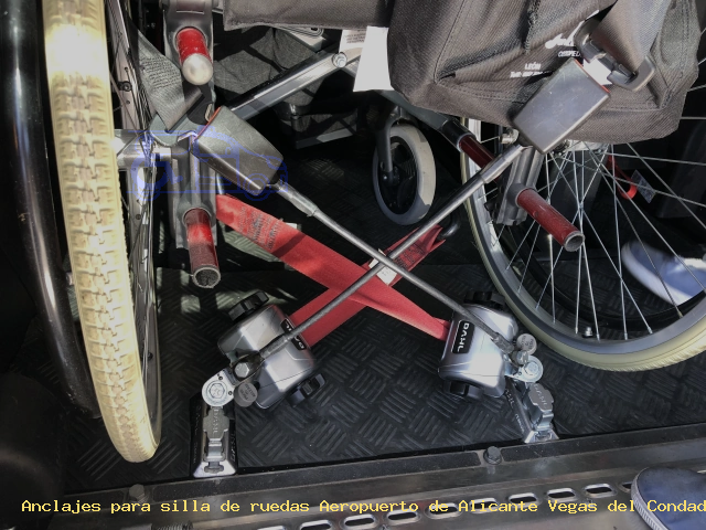 Fijaciones de silla de ruedas Aeropuerto de Alicante Vegas del Condado