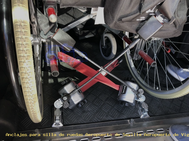 Anclaje silla de ruedas Aeropuerto de Sevilla Aeropuerto de Vigo