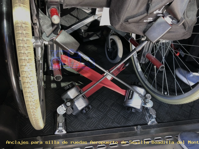 Seguridad para silla de ruedas Aeropuerto de Sevilla Boadilla del Monte
