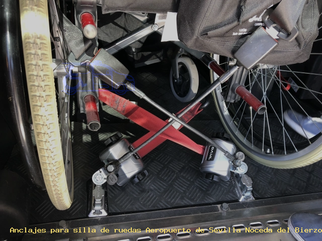 Anclajes silla de ruedas Aeropuerto de Sevilla Noceda del Bierzo