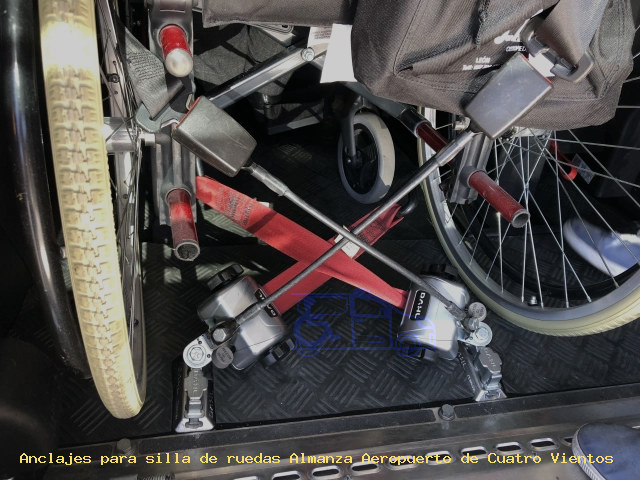 Anclajes de silla Almanza Aeropuerto de Cuatro Vientos