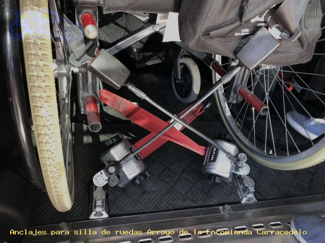 Anclaje silla de ruedas Arroyo de la Encomienda Carracedelo