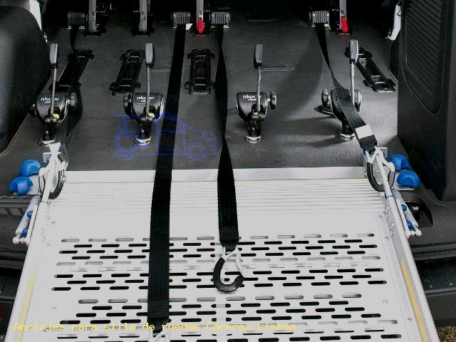 Anclajes para silla de ruedas Cáceres Lisboa