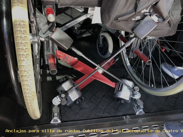 Anclajes silla de ruedas Cubillos del Sil Aeropuerto de Cuatro Vientos