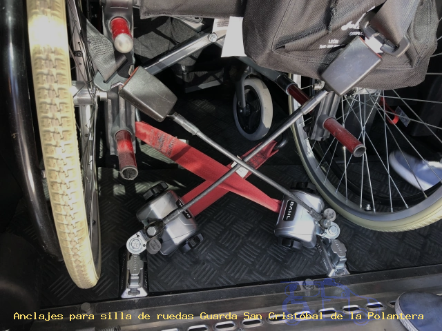 Fijaciones de silla de ruedas Guarda San Cristóbal de la Polantera