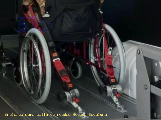 Anclajes silla de ruedas Huesca Badalona