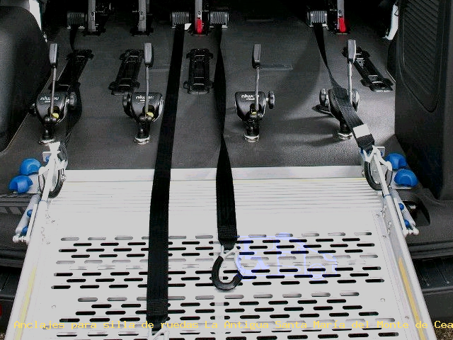 Fijaciones de silla de ruedas La Antigua Santa María del Monte de Cea