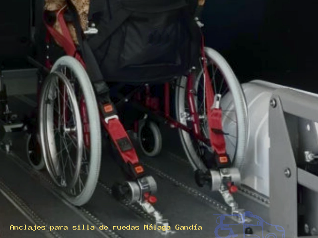 Anclajes para silla de ruedas Málaga Gandía