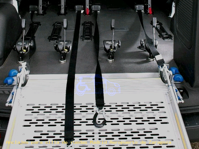 Anclajes silla de ruedas Madrid Aeropuerto de Zaragoza