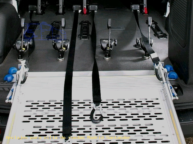 Anclajes silla de ruedas Madrid Santander