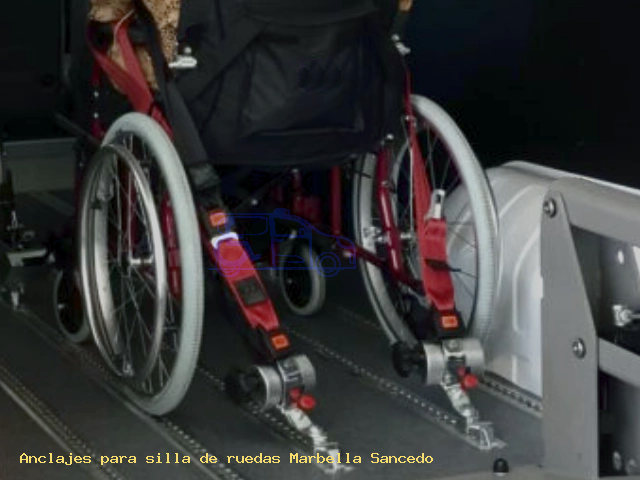 Sujección de silla de ruedas Marbella Sancedo