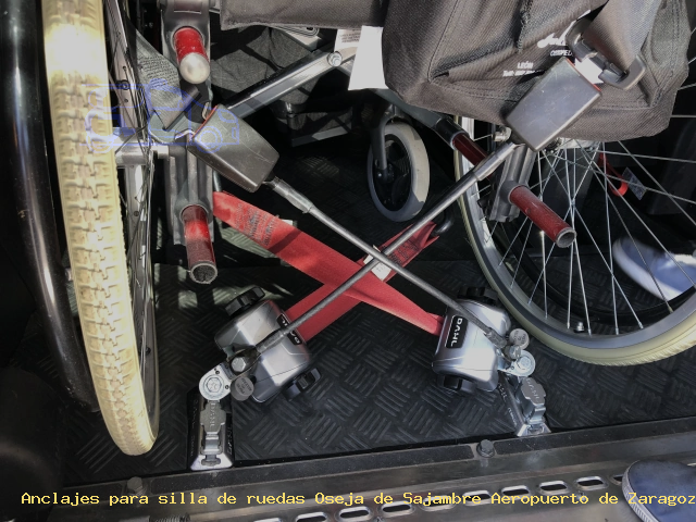 Seguridad para silla de ruedas Oseja de Sajambre Aeropuerto de Zaragoza