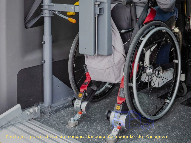 Anclaje silla de ruedas Sancedo Aeropuerto de Zaragoza