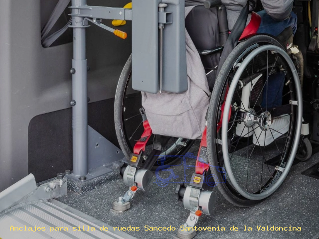 Sujección de silla de ruedas Sancedo Santovenia de la Valdoncina