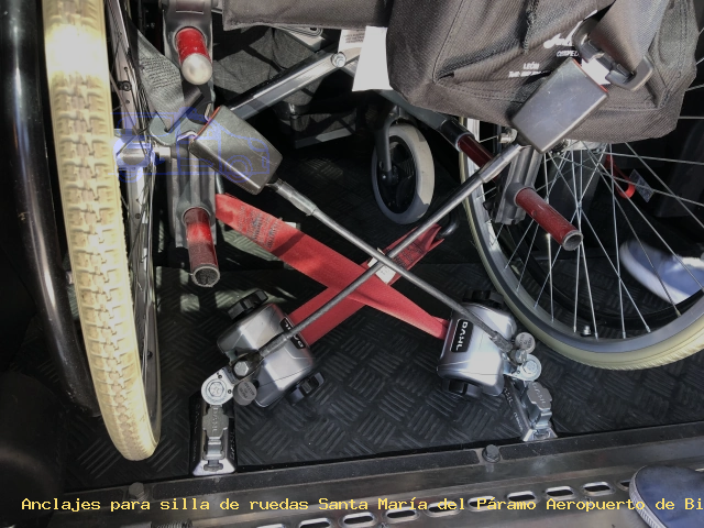 Anclajes para silla de ruedas Santa María del Páramo Aeropuerto de Bilbao