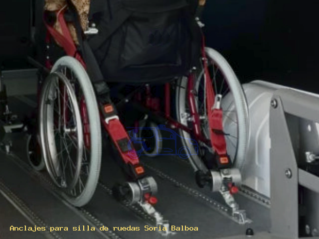 Anclajes silla de ruedas Soria Balboa