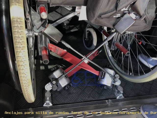 Anclaje silla de ruedas Toral de los Guzmanes Aeropuerto de Burgos