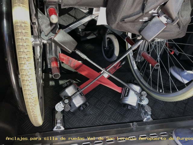 Anclaje silla de ruedas Val de San Lorenzo Aeropuerto de Burgos