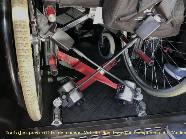 Anclaje silla de ruedas Val de San Lorenzo Aeropuerto de Córdoba