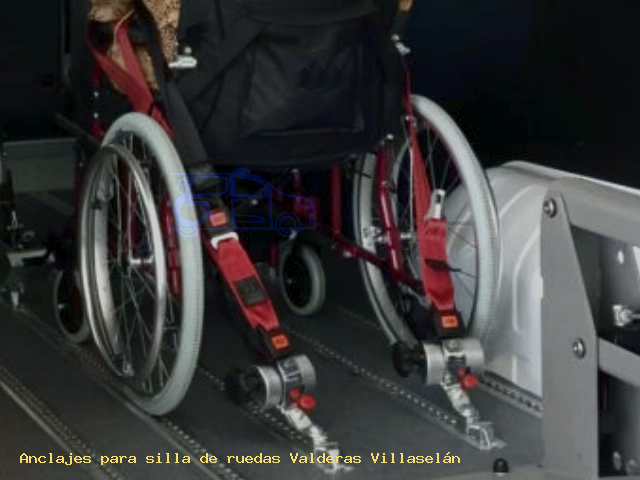 Anclajes silla de ruedas Valderas Villaselán