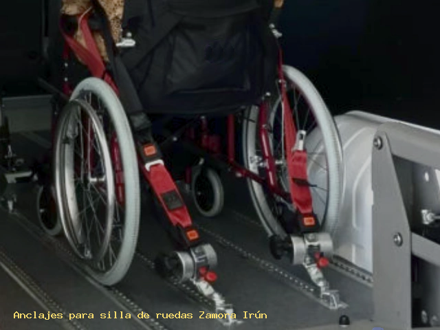 Anclajes silla de ruedas Zamora Irún
