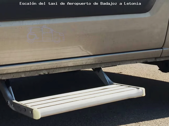 Escalón del taxi de  a Letonia