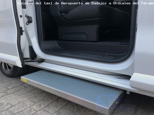 Taxi con escalón ruta Aeropuerto de Badajoz Urdiales del Páramo