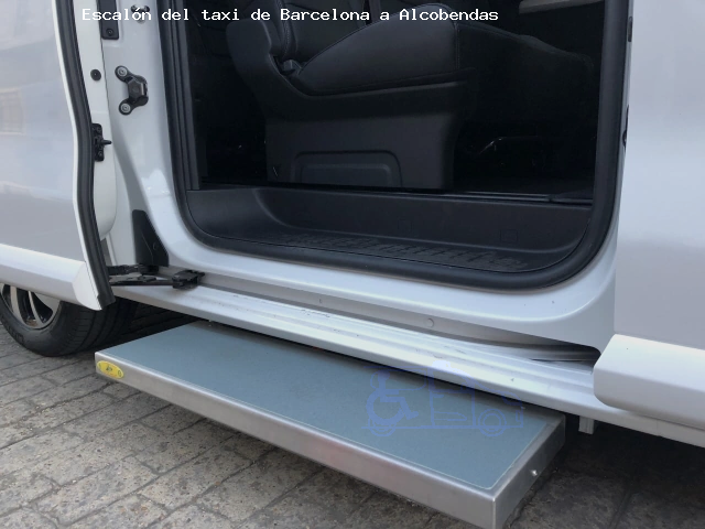 Escalón del taxi de  a Alcobendas