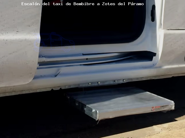 Taxi con escalón ruta Bembibre Zotes del Páramo
