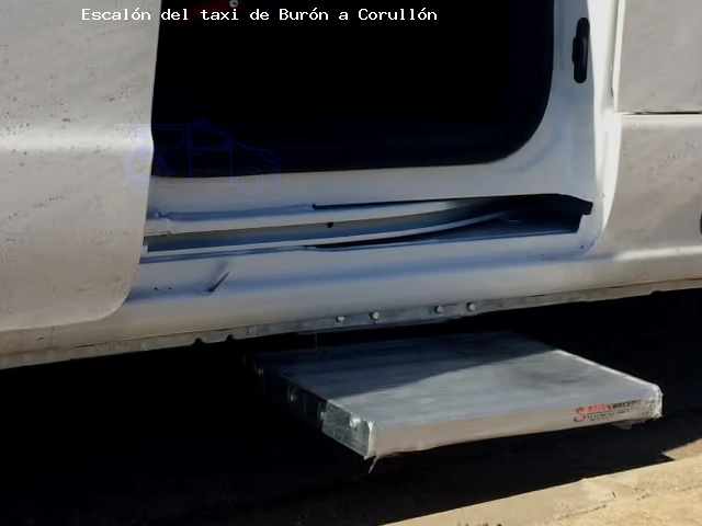Escalón del taxi de  a Corullón