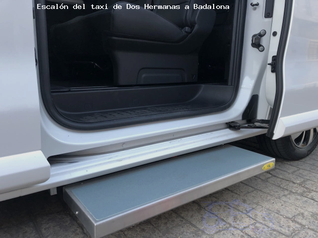 Escalón del taxi de  a Badalona