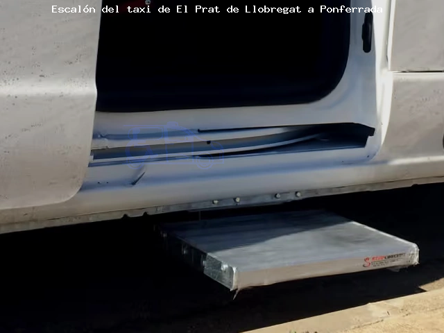 Taxi con escalón ruta El Prat de Llobregat Ponferrada