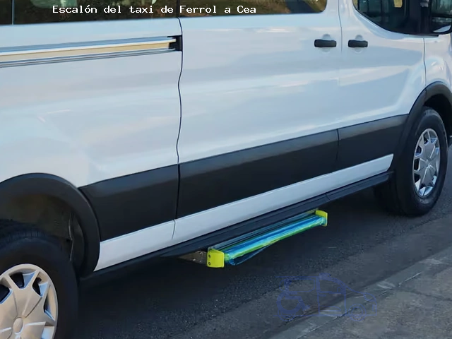 Escalón del taxi de  a Cea