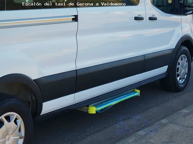 Taxi con escalón ruta Gerona Valdemoro
