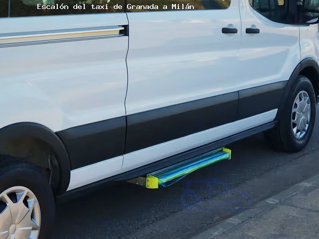 Escalón del taxi de  a Milán