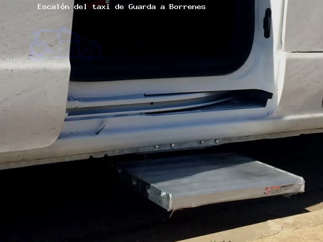 Taxi con escalón ruta Guarda Borrenes