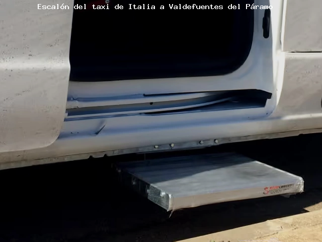 Escalón del taxi de  a Valdefuentes del Páramo