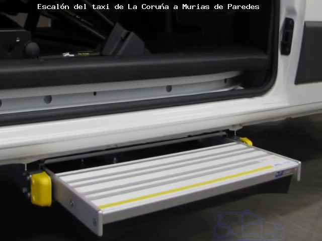 Taxi con escalón de La Coruña a Murias de Paredes