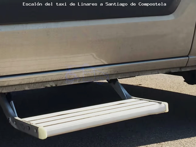 Escalón del taxi de  a Santiago de Compostela
