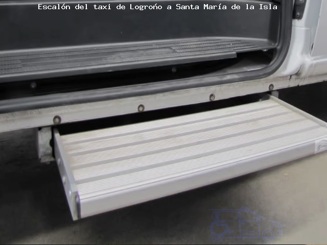Escalón del taxi de  a Santa María de la Isla