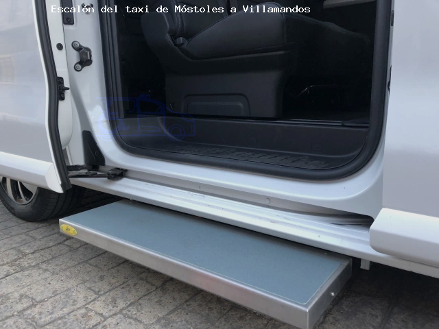 Taxi con escalón de Móstoles a Villamandos