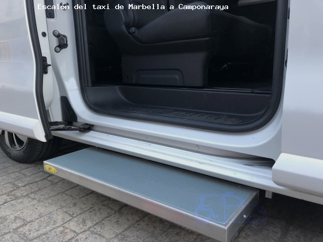 Taxi con escalón ruta Marbella Camponaraya