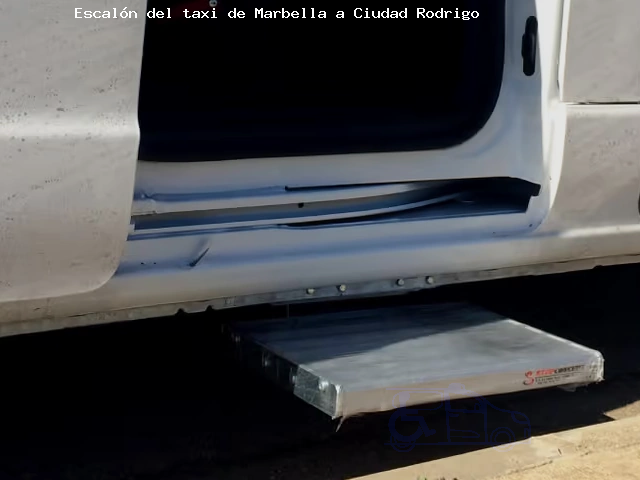 Taxi con escalón de Marbella a Ciudad Rodrigo