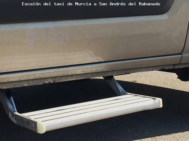 Taxi con escalón de Murcia a San Andrés del Rabanedo