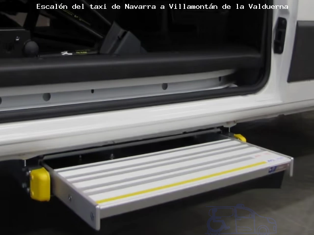 Escalón del taxi de  a Villamontán de la Valduerna