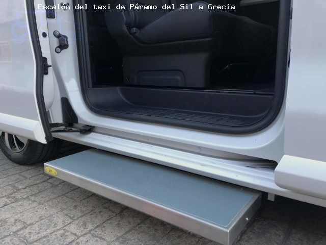 Taxi con escalón de Páramo del Sil a Grecia