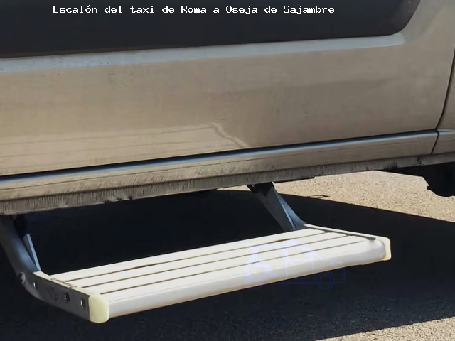 Escalón del taxi de  a Oseja de Sajambre