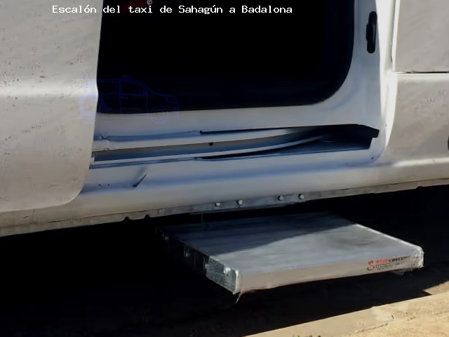 Escalón del taxi de  a Badalona