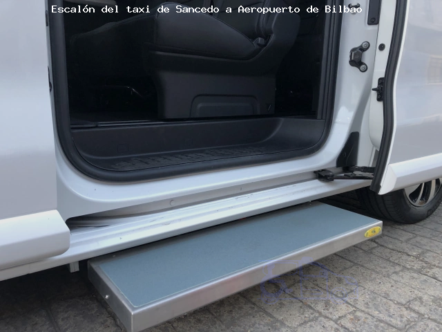 Taxi con escalón Sancedo Aeropuerto de Bilbao
