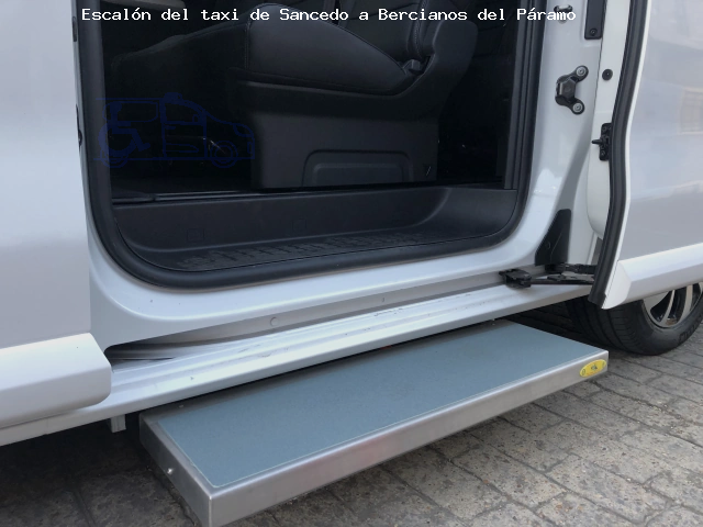 Escalón del taxi de  a Bercianos del Páramo